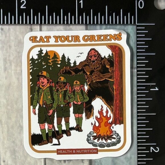 🌀10/$10🌀 60s 70s Retro Horror Dark Humor Reusable Waterproof Vinyl Sticker - Picture 1 of 1